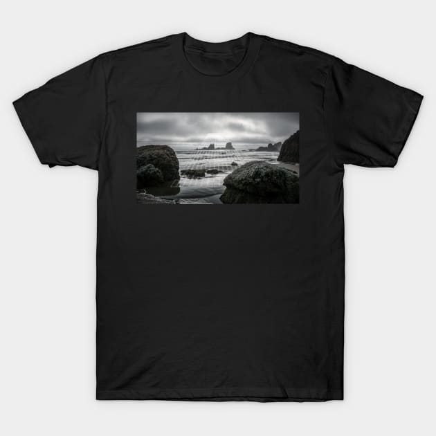 Moody Beach Geometric T-Shirt by Robtography